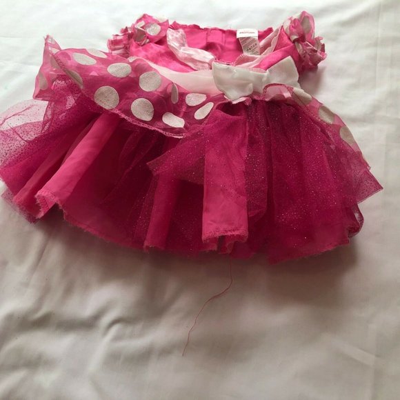 Disney Junior Minnie Kids Baby Girl's Set of 2 Dress Red Pink Polka Dot Size 2 T - Picture 7 of 12